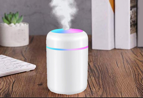 USB Car Mist Humidifier with Light - Available in Three Colours & Option for Two