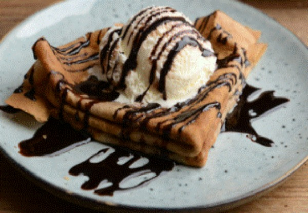 Crepe & Ice-Cream at Theobroma Chocolate Lounge & Cafe