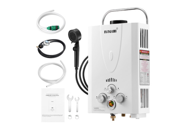 Seven-in-One 10L Maxkon Gas Water Heater - Two Colours Available