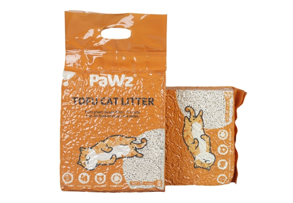 PaWz 2.5kg Flushable Tofu Cat Litter - Available in Four Scents & Option for Six-Piece