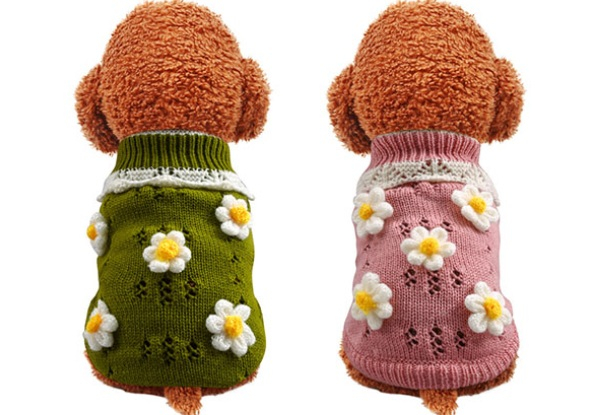 Dog's Winter Coat Sweater Hoodie - Available in Two Colours & Five Sizes