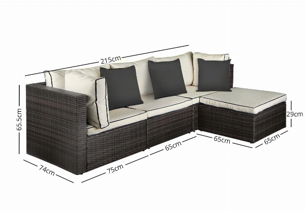 Four-Piece Hampton Outdoor Sofa Set