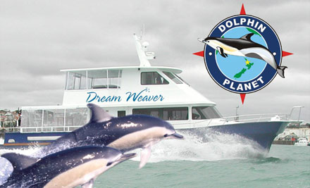 $89 for an Adult Ticket, $55 for a Child's Ticket or $280 for a Family Pass for an Auckland Dolphin Cruise incl. Lunch (value up to $395)