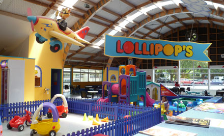 $12 for Two Child Entries at Lollipop's Playland & Cafe Ellerslie (value $24)
