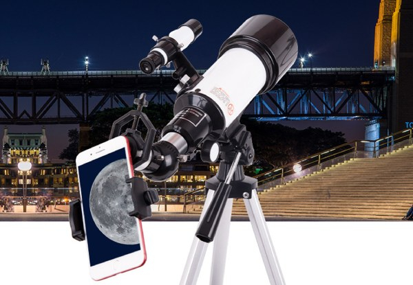 Astronomical Telescope with Phone Holder