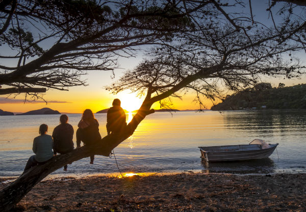 Two-Nights Camping on a Powered Site at the Beautiful Beachfront Shelly Beach Top 10 Holiday Park, Coromandel -
 Options for Two People or Family