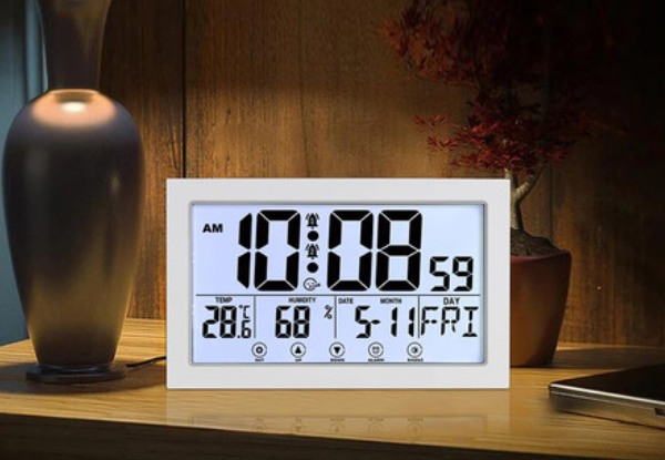 Digital Wall Clock with Extra Large Display - Two Colours Available