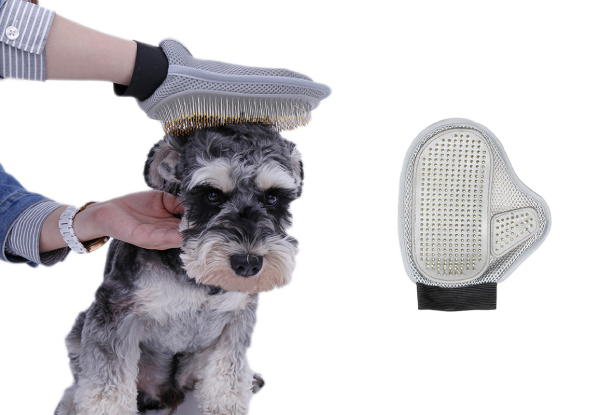 Pet Grooming Brush Glove - Option for Two