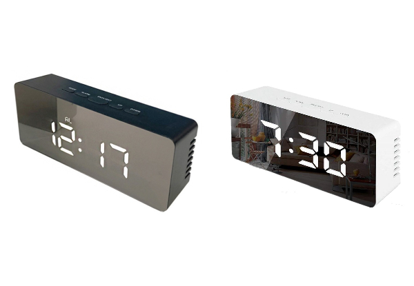 Digital Portable Alarm Clock - Two Colours Available