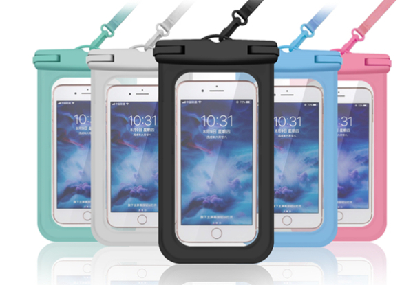 Waterproof Cellphone Dry Bag - Five Colours & Options for Two-Pack