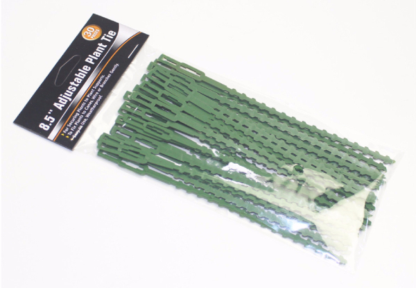 30-Pack of Adjustable Reusable Plastic Garden Twist Ties with Free Delivery