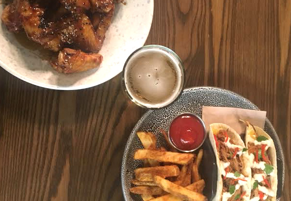 Beer or Cider Matched Lunch Combo for Two People