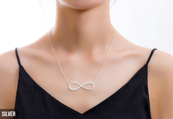 Infinity Name Necklace in 925 Sterling Silver