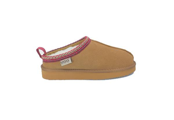 Ugg Roughland Water-Resistant Tassie Suede Sheepskin Moccasin Slippers -  Available in Two Colours & Six Sizes