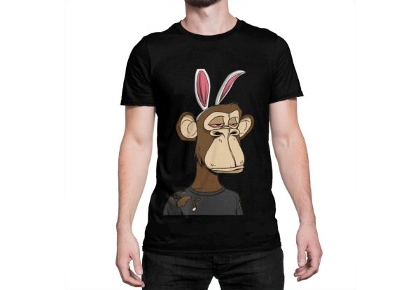 Large Bunny Ear Bored Ape T-Shirt - Option for Extra Large