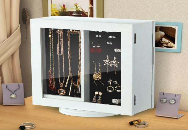 Rotating Jewellery Cabinet Organiser