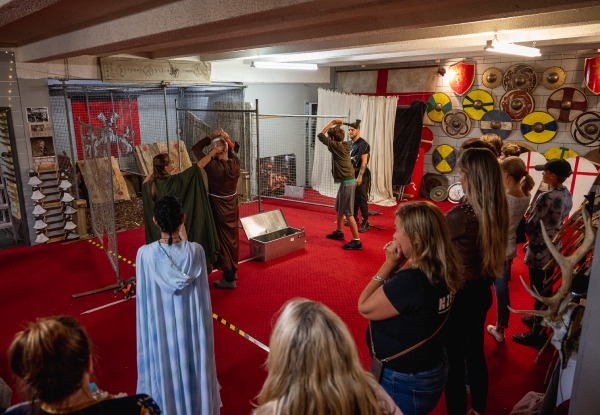One-Hour Axe Throwing, Sword Fighting, Archery, Unarmed Combat or Stunts Experience in an Authentic Medieval Dungeon - Options for up to 10 People