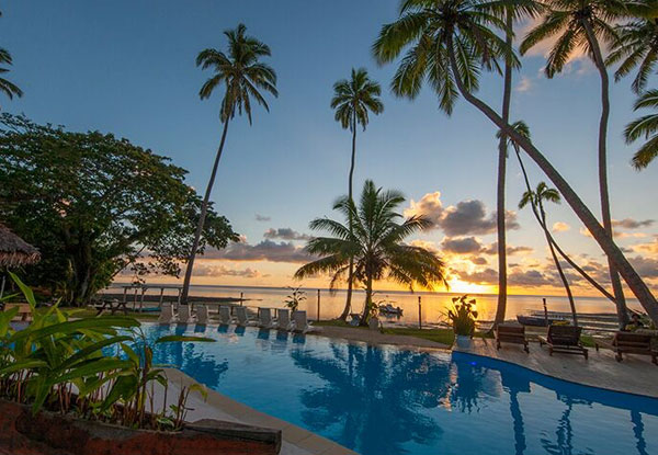 Per-Person Twin Share Valentine's Day Fijian Getaway Package incl. Five Nights Accommodation, Bottle of Wine on Arrival, Your choice of Sunset Cruise or Guided Snorkelling, Airport Transfers, All Main Meals & Daily Drinks Package - Option for Seven Nights