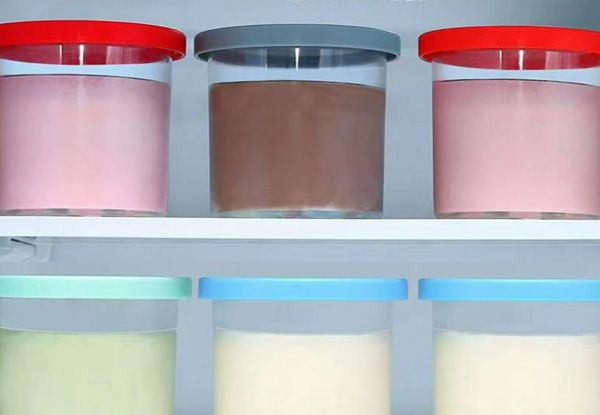 Four-Piece Cream Storage Jars Cream Pints Cup Storage Jars Compatible with Ninja NC299AM C300s Series