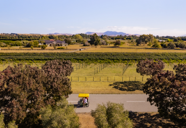 Up to 57% Off Crocodile Bike Hire in Martinborough - Options for Weekdays or Weekends - Choose from 2, 4, or 6 Seater Bike