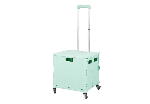 Foldable 65L Shopping Trolley Cart with Wheels - Four Colours Available