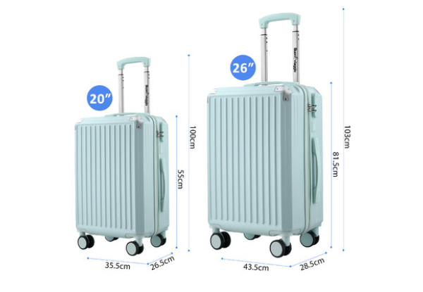 Two-Piece Luggage Set with USB Charging Port & Cup Holder - Two Colours Available