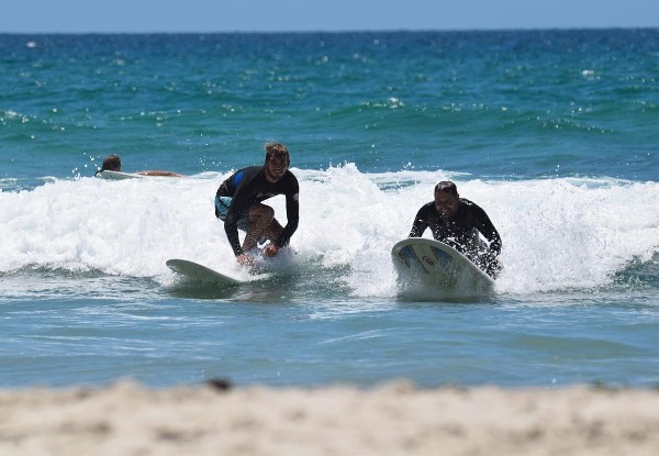 90-Minute Learn to Surf Group Lesson for One Person incl. Equipment Hire - Option for Two People