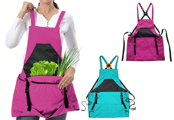 Gardening Apron with Pockets - Available in Two Colours & Option for Two-Pack