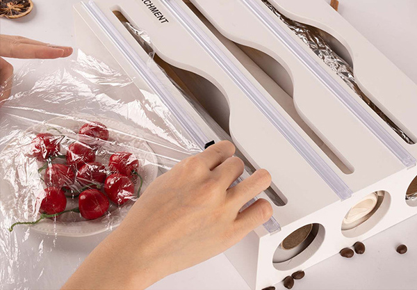 Three-in-One Kitchen Foil Storage Dispenser - Three Colours Available