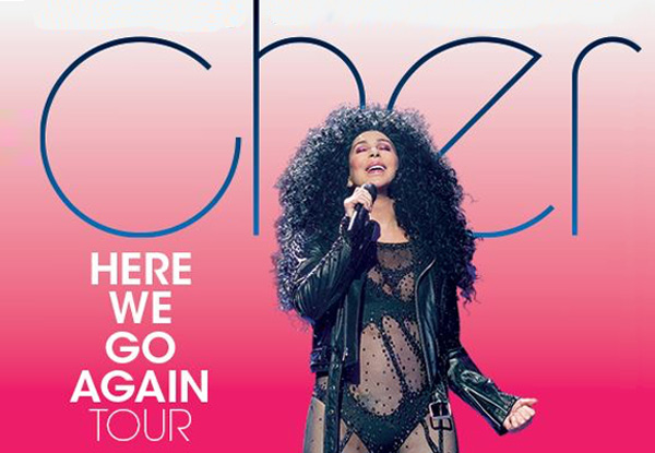 Last Chance Ticket to Cher 'Here We Go Again' 2018 Tour at Spark Arena, Saturday 22nd September (Booking & Service Fees Apply)