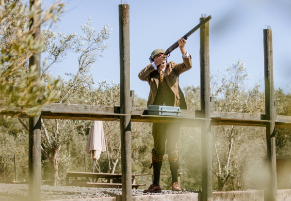 Beretta at Bracu Experience Package for Two People incl. Knife Throwing, Air Rifles, Clay Target Shooting & Bracu Platter - Options for up to Ten People - Valid Thursdays, Fridays & Sundays Only