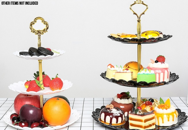 Three-Tier Cake Stand - Four Colours & Two Sizes Available
