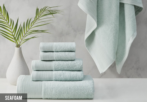 Six-Piece Cloud Linen Retreat Cotton Tencel Towel Set - Five Colours Available