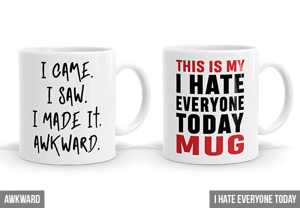 Bespoke Art Humour Mugs - 20 Styles Available