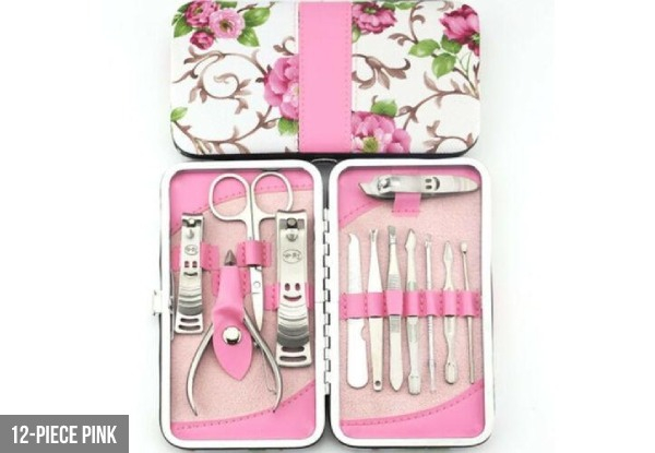 Nail Manicure Pedicure Set Range- Four Styles & Three Colours Available