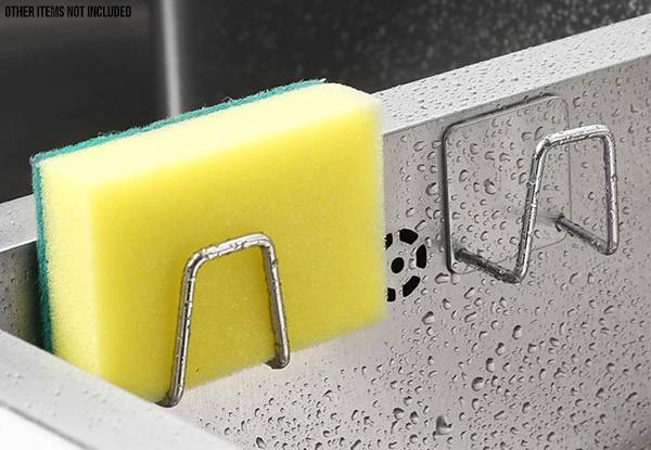 Self Adhesive Sponge Holder - Eight-Pack