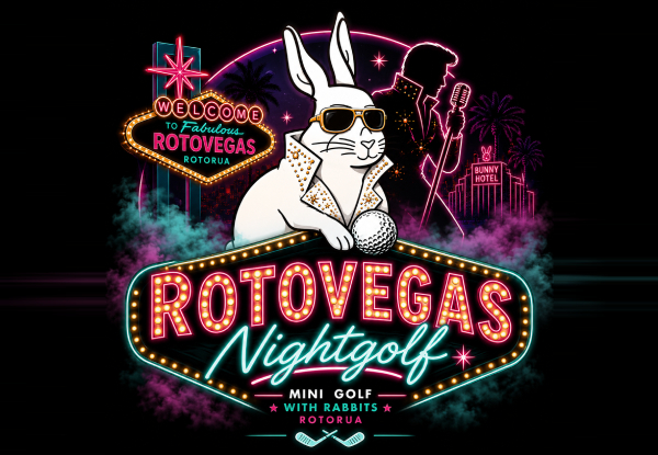 One Round of Rotovegas Night Mini Golf for One Person - Options for up to Six People