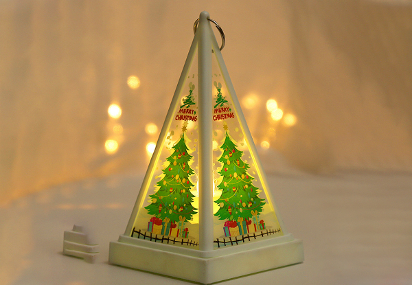 Christmas Decorative Lamp with Hanging Ring - Available in Four Styles & Option for Four-Pack