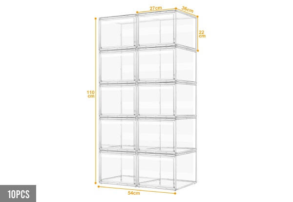 Large Stackable Storage Boxes with Door - Three Options Available