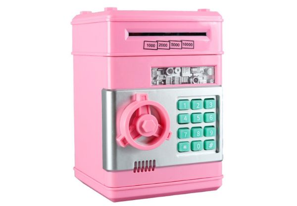 Electronic Mini Piggy Bank Safe - Three Colours Available