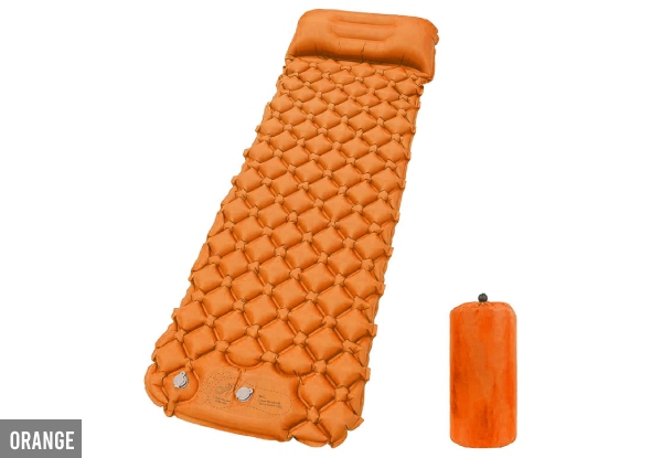 Ultralight Inflatable Air Mattress with Pillow - Two Colours Available