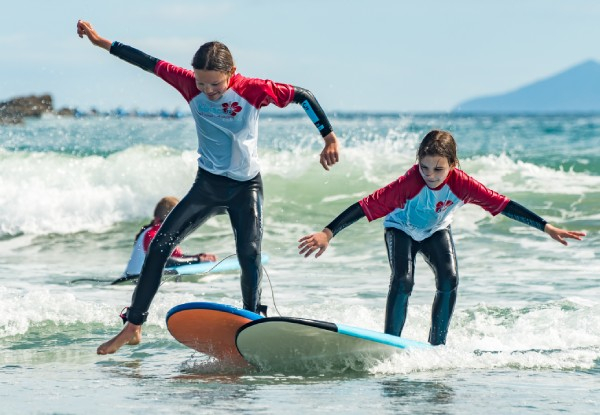 Party Wave Surf Camp Four-Hour Group Lesson - Options for up to Six Children or Five Day Party Wave Weeklong Group Session - Valid from 26th December