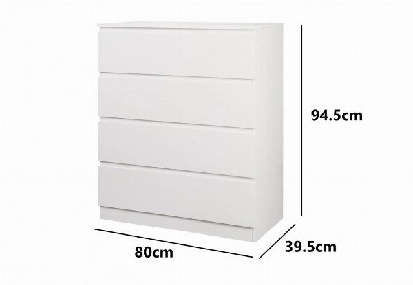 Enkel Four-Drawer Tallboy Cabinet