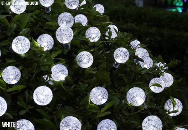 Crystal Ball LED Solar Outdoor Lights