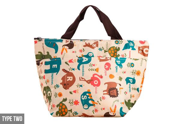 Insulated Reusable Tote Bag - Six Designs Available