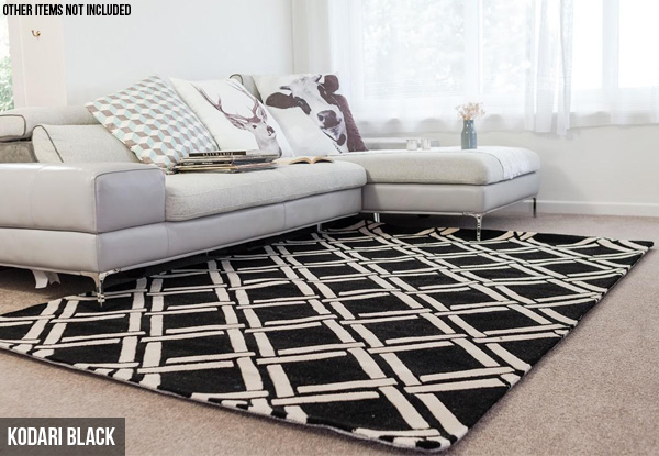 Kodari Collection Designer Rugs - Four Designs Available