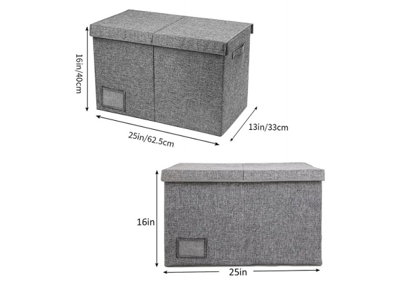 Large Foldable Toy Chest Box with Lid