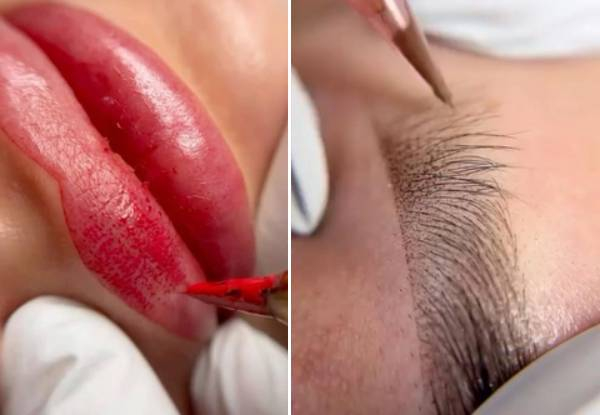 Ombre/Powder Brows or Lip Blush (First Session) - Valid Tuesday to Friday
