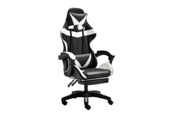 Gaming Chair Office Chair with Headrest & Foot Rest - Seven Colours Available