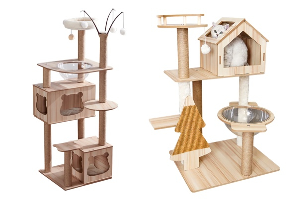 Wooden Cat Tree - Four Sizes Available